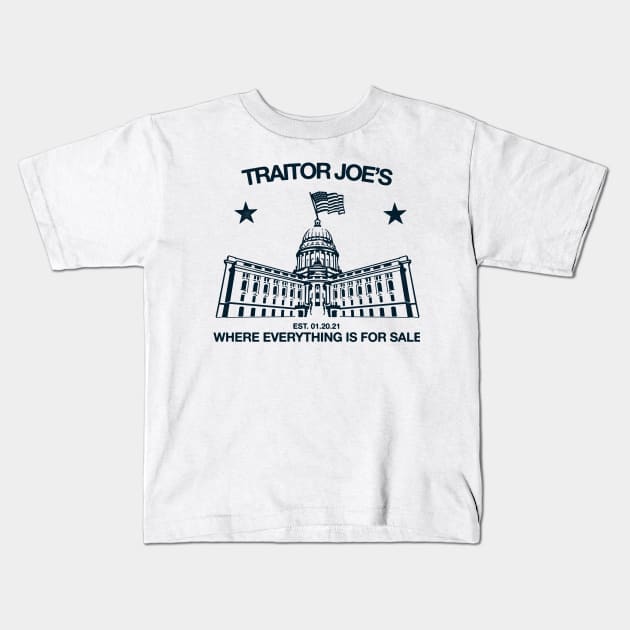 Traitor Joe's - Anti Biden Kids T-Shirt by HamzaNabil